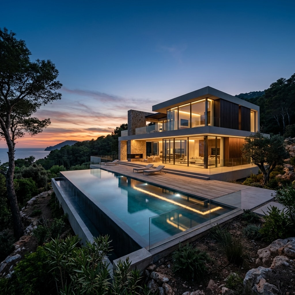 Luxury architectural villa